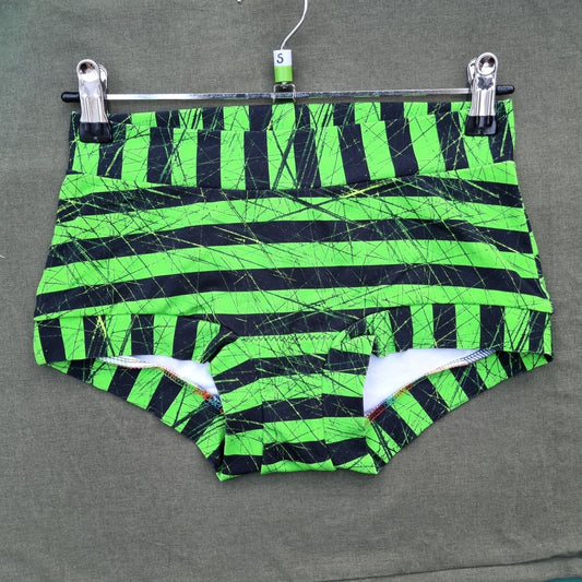 Shorts - Neon Green Stripe