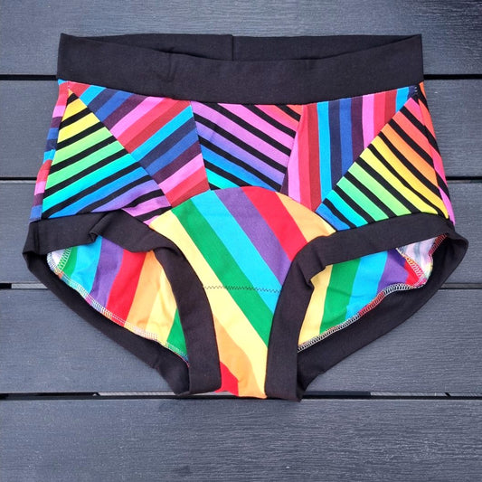 Scrappy Big Pants - Rainbow Stripes - Large