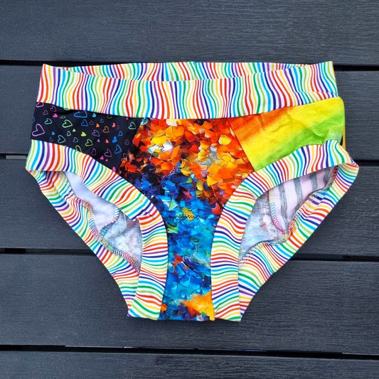 Scrappy Briefs - Rainbow - Small