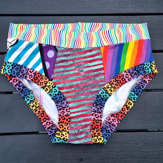 Scrappy Briefs - Stripes - Large