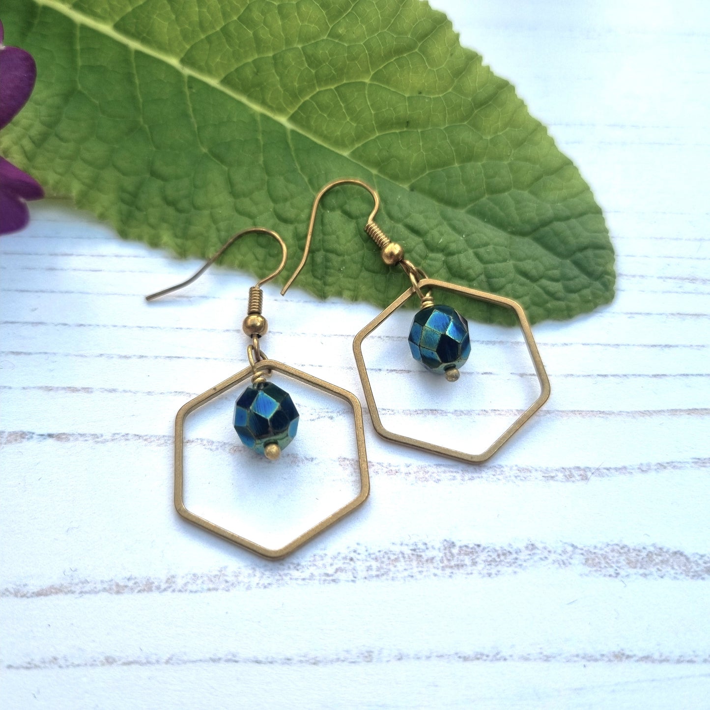 Hexagon Earrings