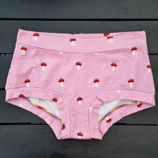 Shorts - Pink Mini Mushrooms