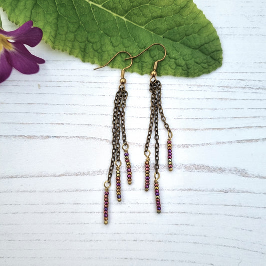 Long Beaded Earrings