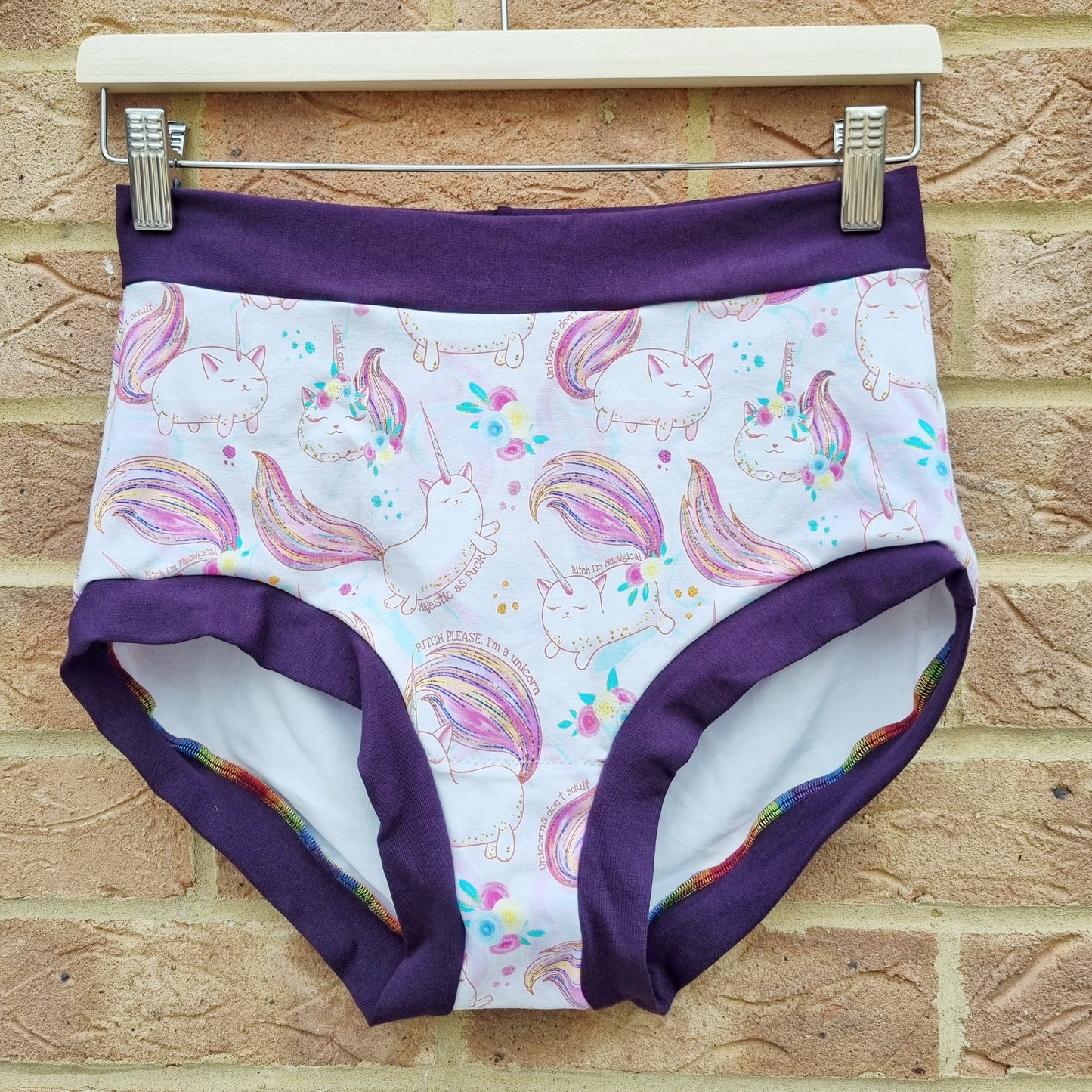 Sassy Kitty (contains swear words!) - Made to Order - Super Comfy Undies